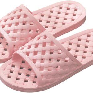 Adult Soft Non-Slip Bath Slippers with Drain Holes Quick Dry Unisex